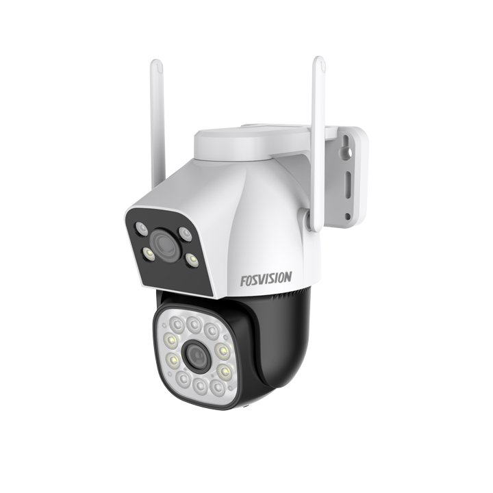 Smart outdoor dual lens camera